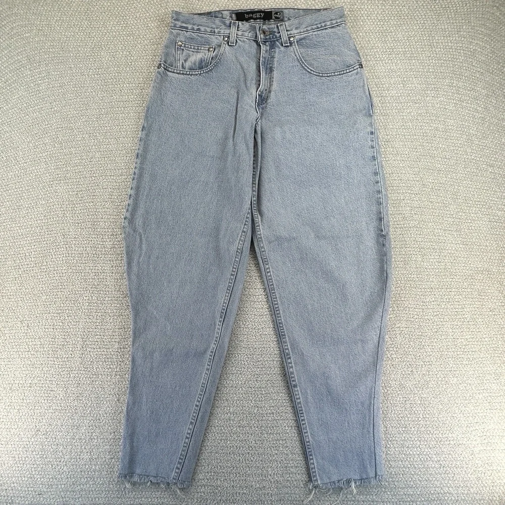 Vintage Levis SilverTab Jeans Mens 31x30 Light Wash Baggy Tapered Denim Y2K READ